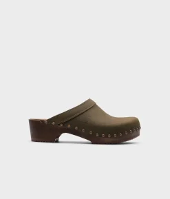 Athens studded clog mule