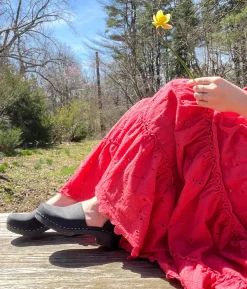 Brett low closed-back clogs