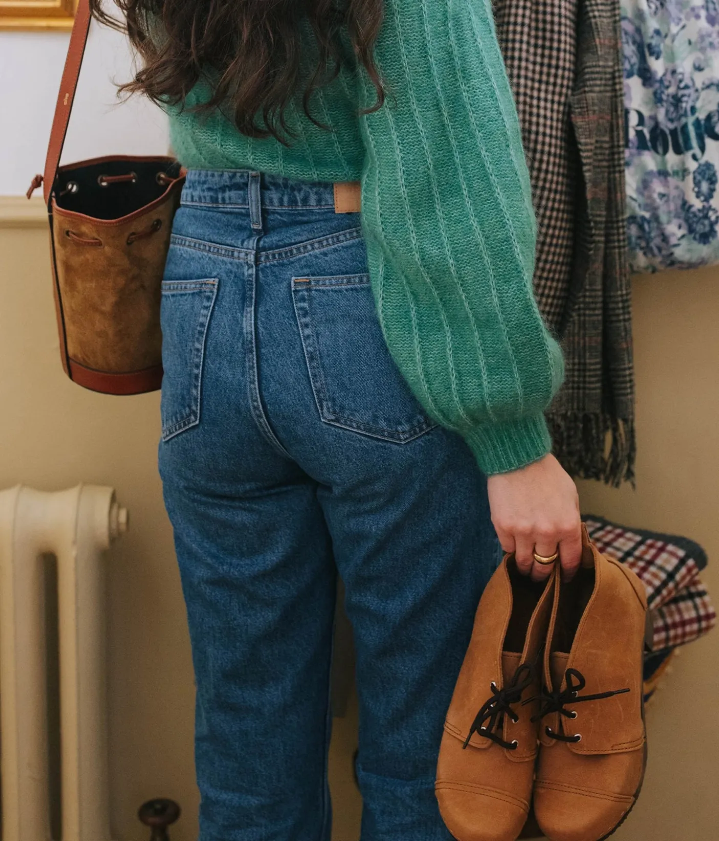 Chukka cap toe clog boots