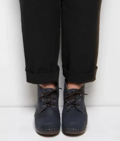 Chukka cap toe clog boots