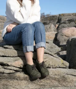 Chukka cap toe clog boots