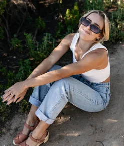 Monroe crossed clog sandal