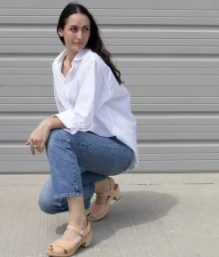 Monroe crossed clog sandal