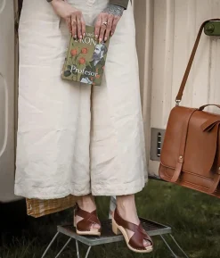 Morocco crossed clog sandal