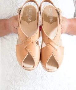 Morocco crossed clog sandal