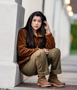 New York low clog boots