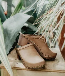 Rome studded clog mule