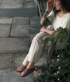 Soria criss-cross cork sandal