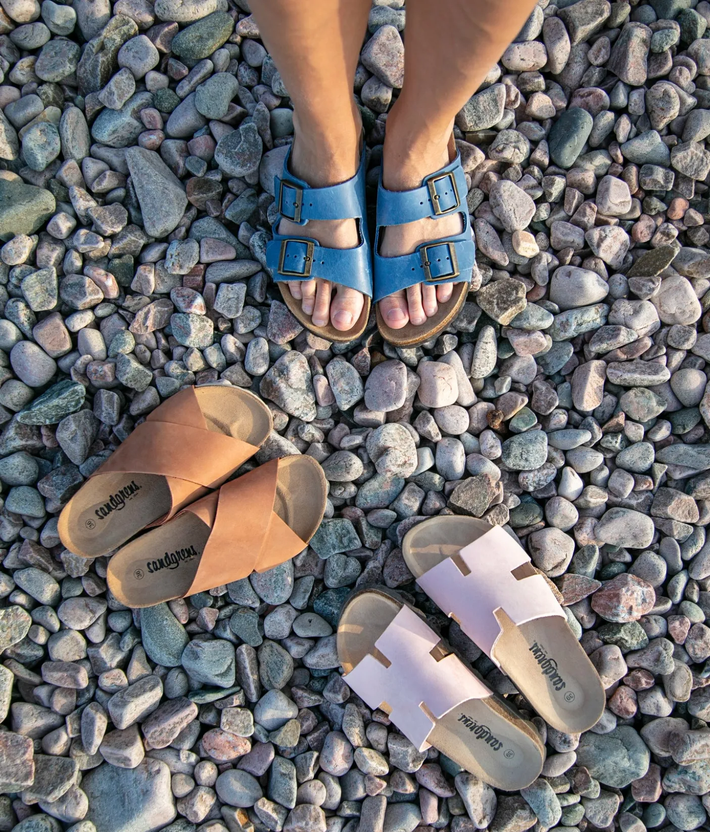 Soria criss-cross cork sandal