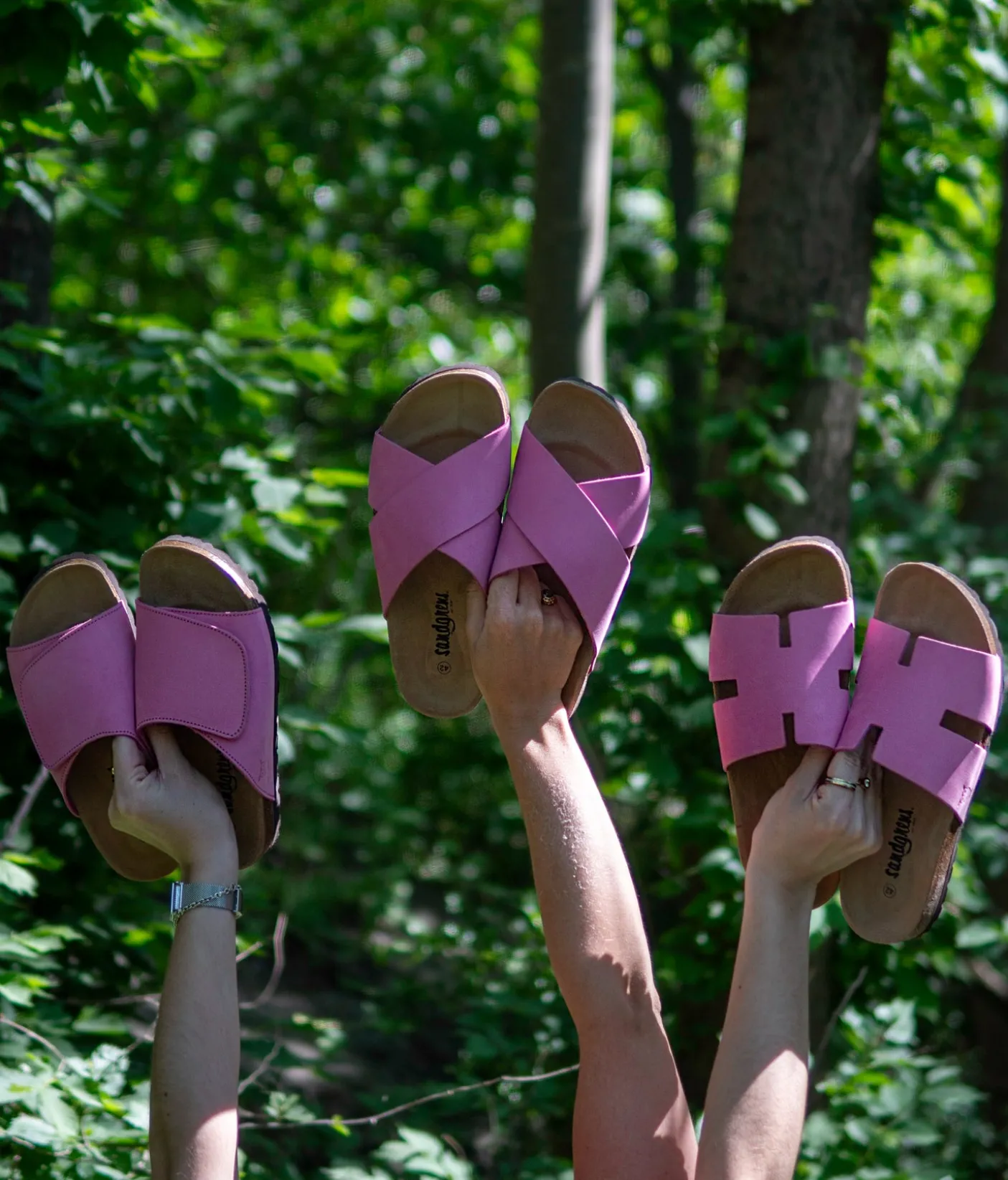 Soria criss-cross cork sandal