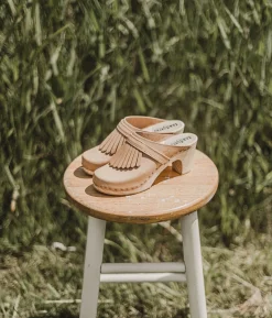 Venice fringed clog mule