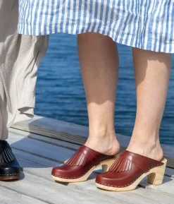 Venice fringed clog mule