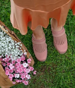 Venice fringed clog mule