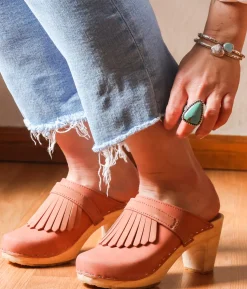 Venice fringed clog mule
