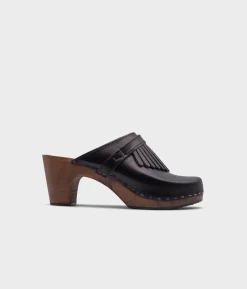 Venice fringed clog mule